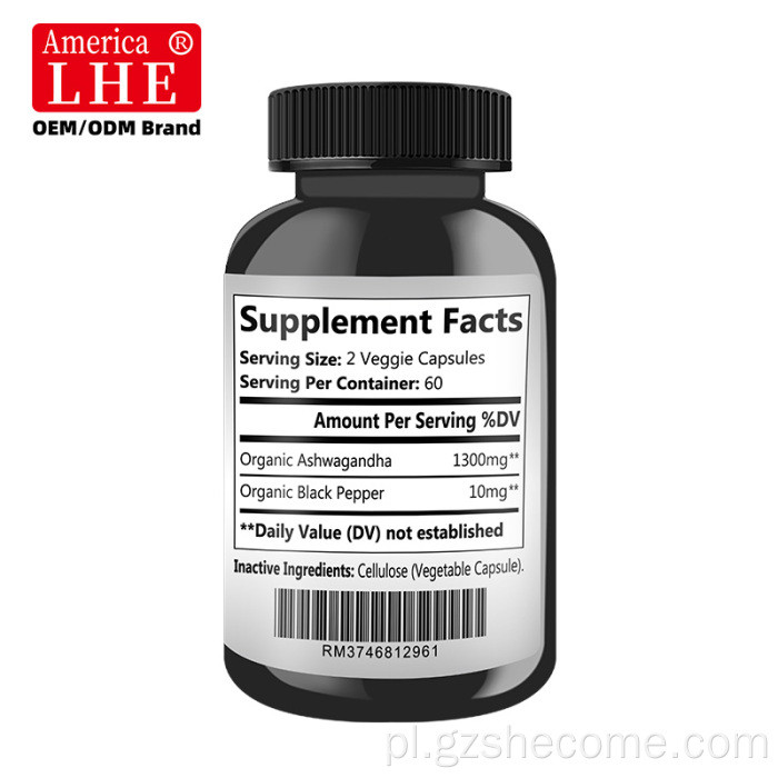 Ashwagandha korzysta z wydajności sportowej Ashwagandha Capsule